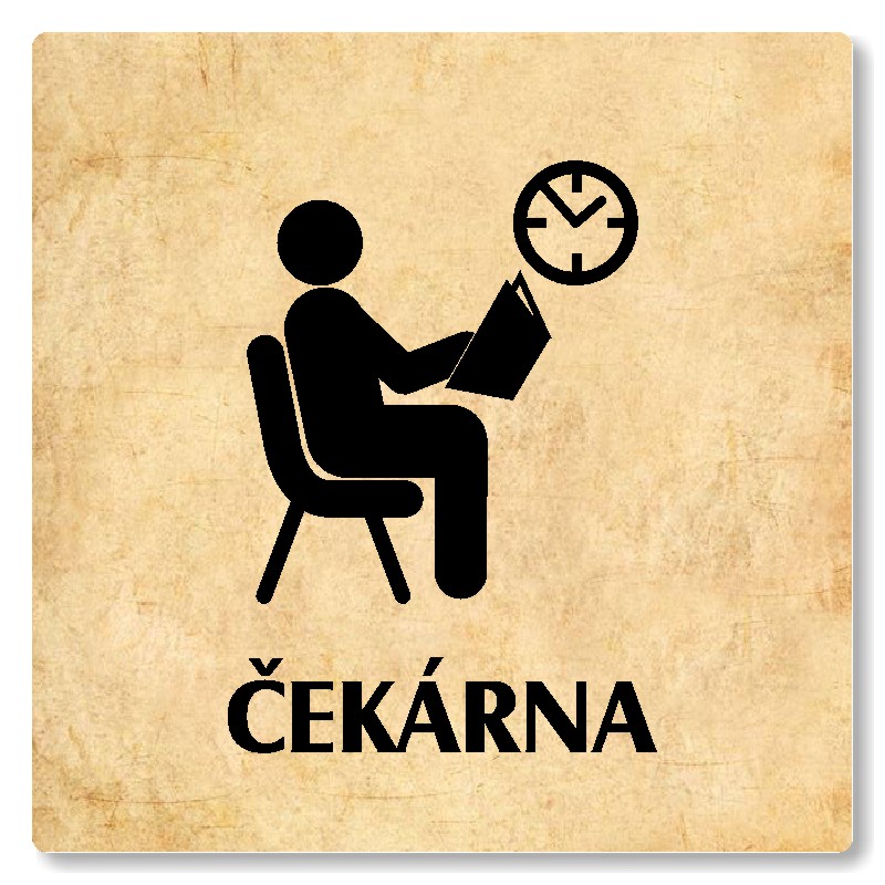 Čekárna, 80x80mm, pergamen, Nevada